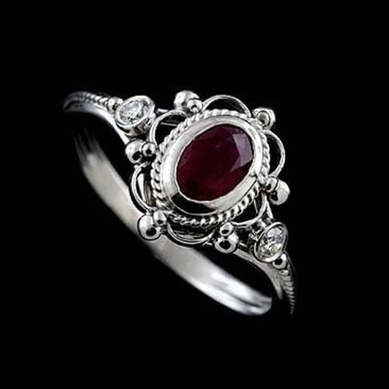 Peris Gems Red / 6 Amethyst and Ruby Diamond Antique Rings for Women SHEIN Amazon Temu