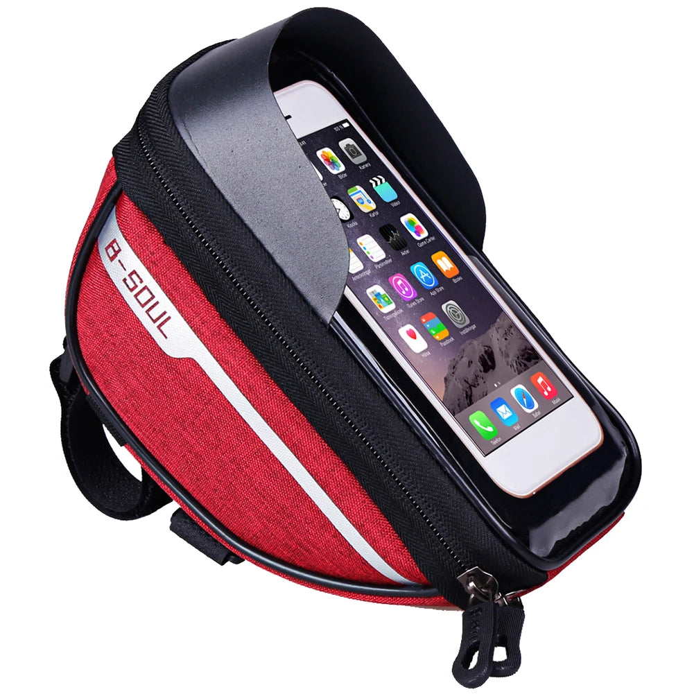 Peris Gems Red Bicycle Frame Front Top Tube Bike Bag Handlebar Cell Mobile Phone Bag Waterproof Touch Screen Phone Holder Cycling Accessories Bicycle Frame Front Top Tube Bike Bag Handlebar Cell Mobile Phone Bag Waterproof Touch Screen Phone Holder Cycling Accessories SHEIN Amazon Temu