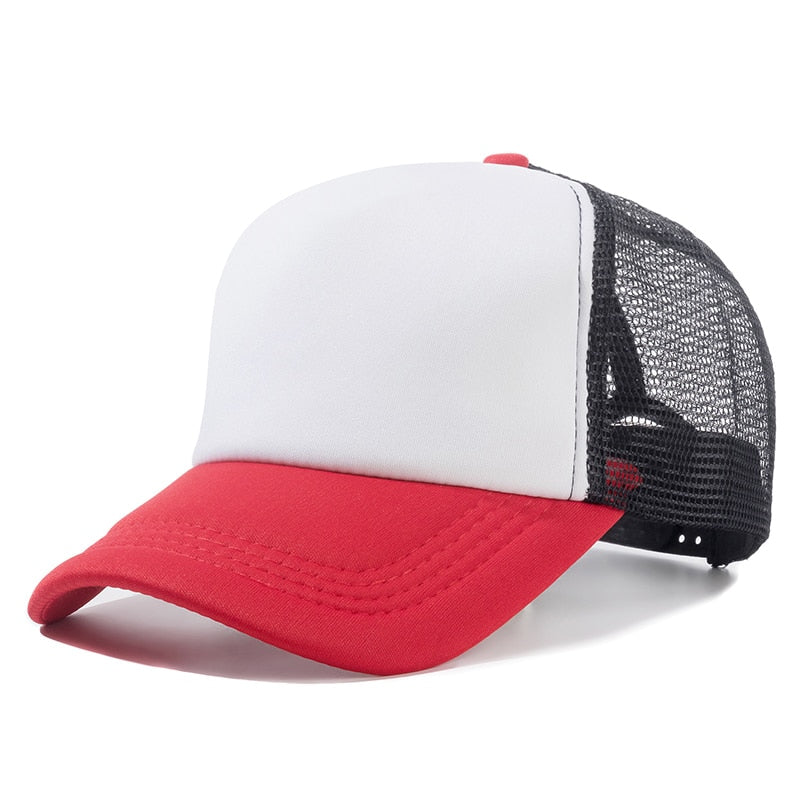 Peris Gems Red Black / 54cm-60cm Casual Plain Mesh Baseball Cap Unisex | Adjustable Snapback Hats Casual Plain Mesh Baseball Cap Unisex | Adjustable Hats SHEIN Amazon Temu
