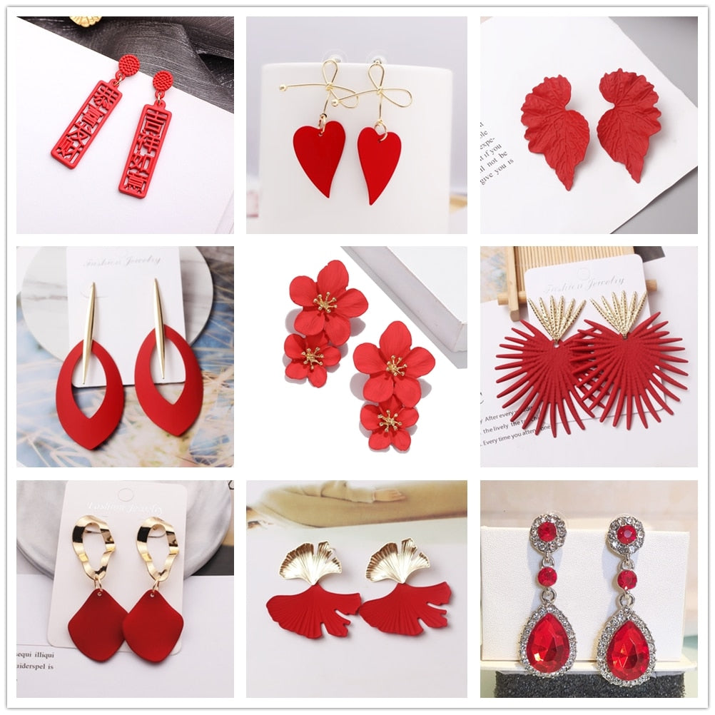 Peris Gems Red Hang Tassel Earrings for Women | Gold Tassel Earrings for Women SHEIN Amazon Temu
