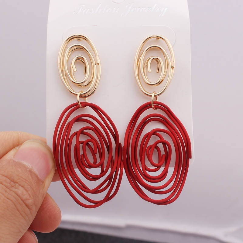 Peris Gems Red Hang Tassel Earrings for Women | Gold Tassel Earrings for Women SHEIN Amazon Temu