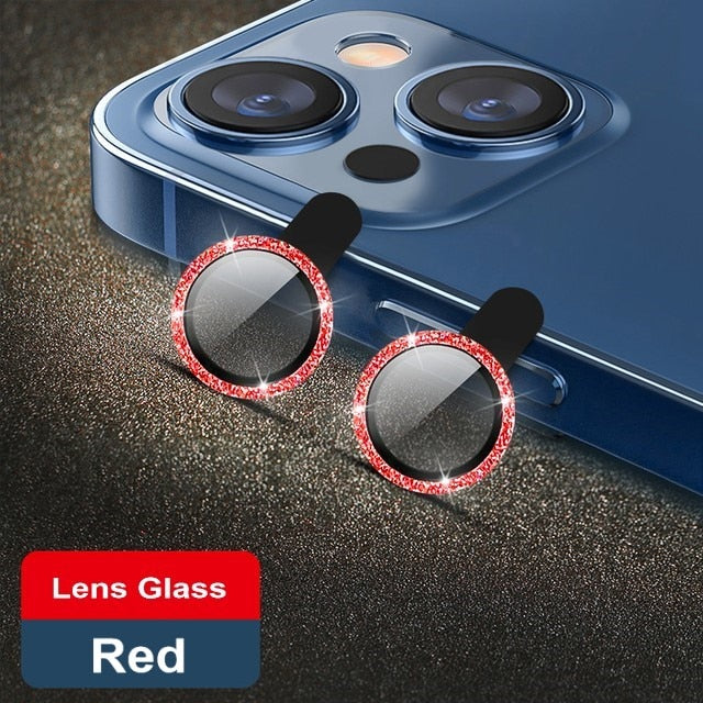 Peris Gems Red / iP 14 2Pcs Glittery Diamond Camera Lens Protector Cap For iPhone | Glass Camera Metal Rings SHEIN Amazon Temu