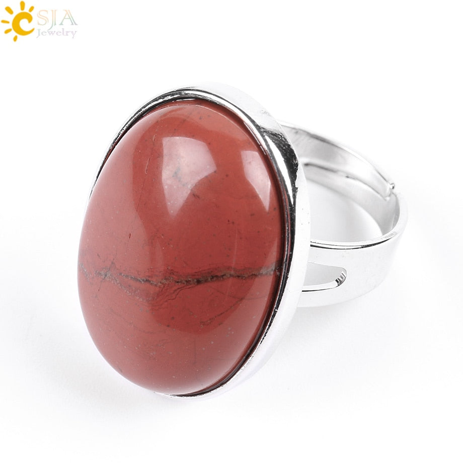 Peris Gems Red Jasper Quartz Tiger Eye Lapis Obsidian Rings Unisex SHEIN Amazon Temu