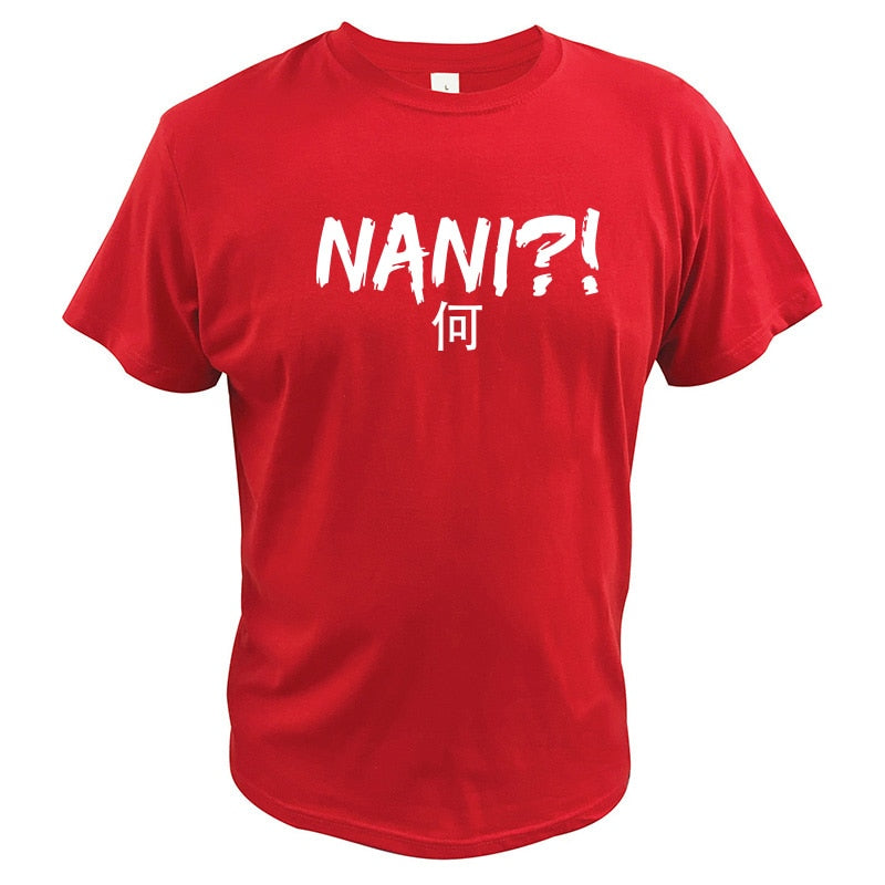 Peris Gems Red / S Nani Japanese Anime T Shirt Unisex | Short Sleeve Cotton Shirt Nani Japanese Anime T Shirt Unsiex Short Sleeve Cotton Shirt SHEIN Amazon Temu