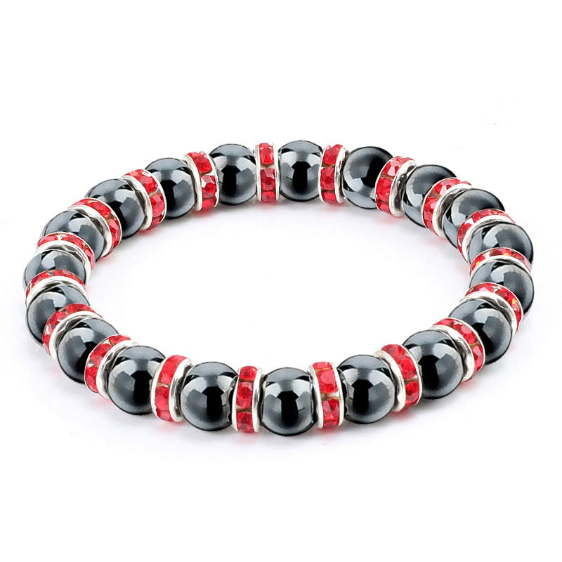 Peris Gems Red S Natural Hematite Beads Bracelets Unisex | Health Protection Silver Charm Bracelets SHEIN Amazon Temu