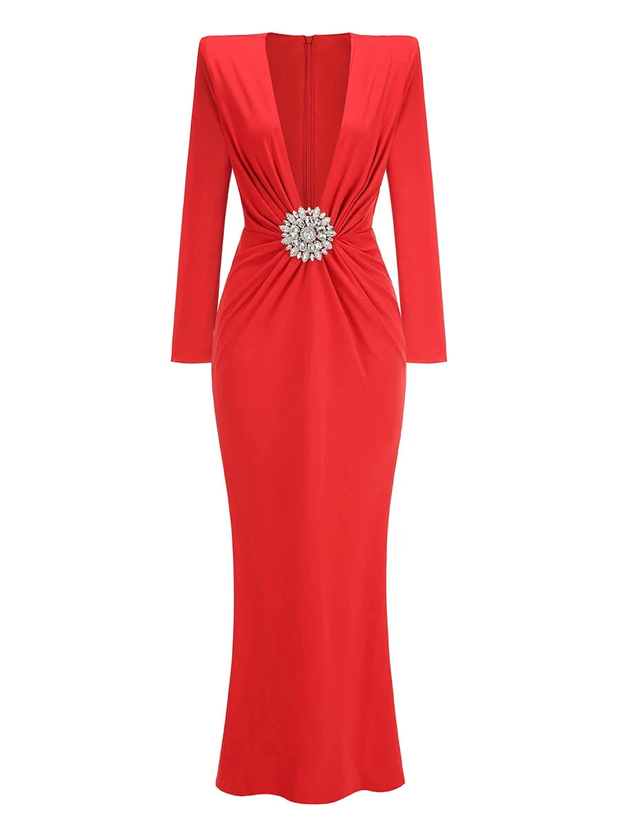 Peris Gems Red / XS Women Celebrity Sexy Deep V Neck Black Maxi Long Rhinestone Diamonds Gowns Dress 2025 Elegant Evening Party Club Dress Vestido Women Celebrity Sexy Deep V Neck Black Maxi Long Rhinestone Diamonds Gowns Dress 2025 Elegant Evening Party Club Dress Vestido SHEIN Amazon Temu