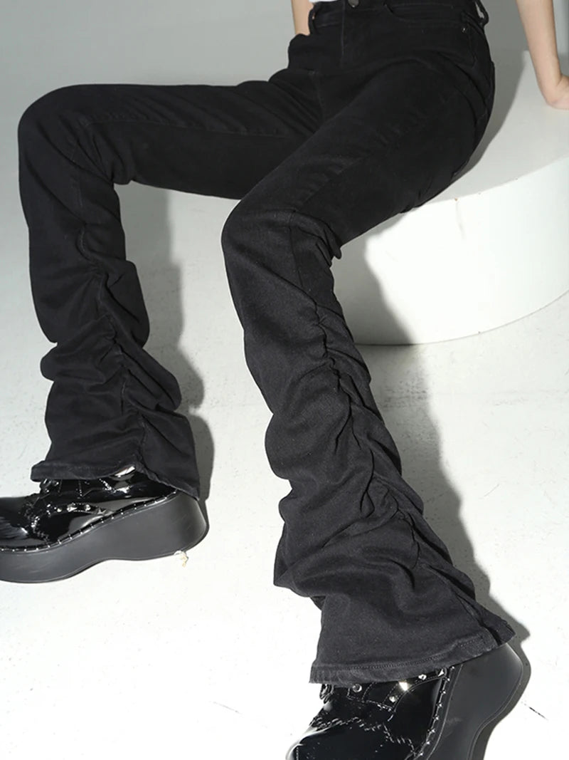Peris Gems REDDACHiC Black Ruched Flare Jeans Women Solid Stretch Bootcut Stacked Pants High Rise Trousers Harajuku Goth Grunge Y2k Clothes REDDACHiC Black Ruched Flare Jeans Women Solid Stretch Bootcut Stacked Pants High Rise Trousers Harajuku Goth Grunge Y2k Clothes SHEIN Amazon Temu