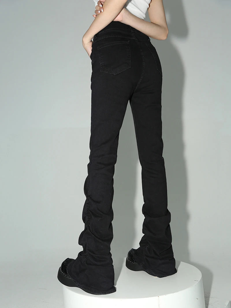 Peris Gems REDDACHiC Black Ruched Flare Jeans Women Solid Stretch Bootcut Stacked Pants High Rise Trousers Harajuku Goth Grunge Y2k Clothes REDDACHiC Black Ruched Flare Jeans Women Solid Stretch Bootcut Stacked Pants High Rise Trousers Harajuku Goth Grunge Y2k Clothes SHEIN Amazon Temu