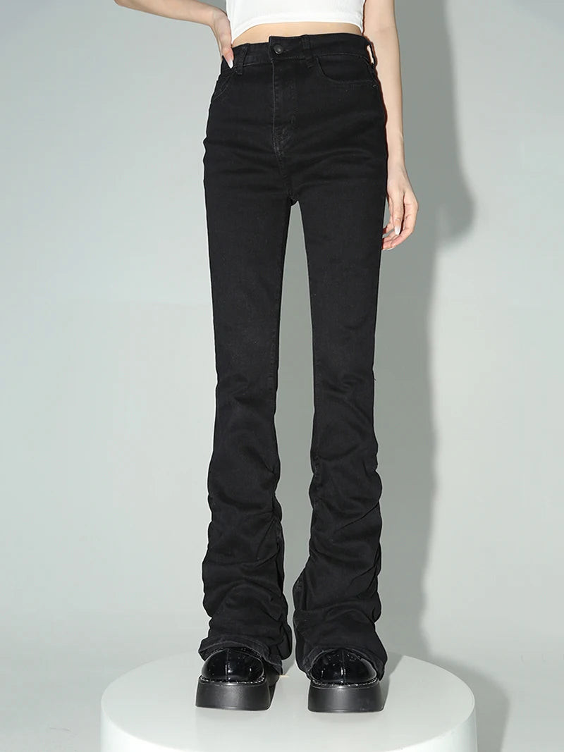 Peris Gems REDDACHiC Black Ruched Flare Jeans Women Solid Stretch Bootcut Stacked Pants High Rise Trousers Harajuku Goth Grunge Y2k Clothes REDDACHiC Black Ruched Flare Jeans Women Solid Stretch Bootcut Stacked Pants High Rise Trousers Harajuku Goth Grunge Y2k Clothes SHEIN Amazon Temu
