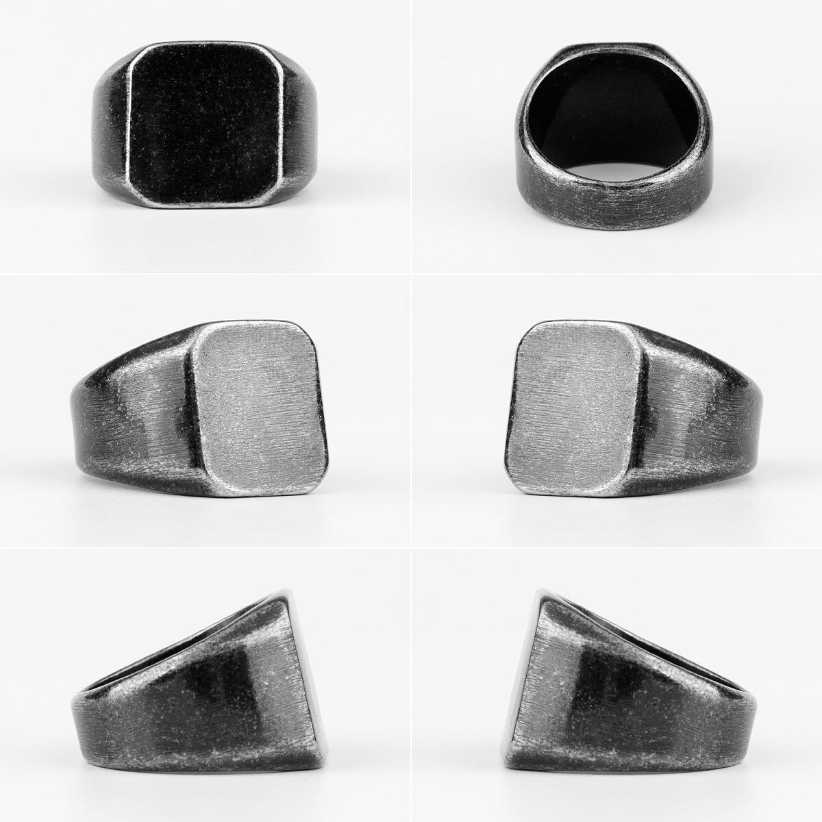 Peris Gems Retro Stainless Blank Face Signet Rings for Men SHEIN Amazon Temu