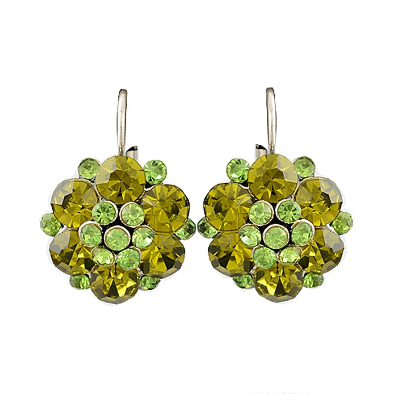 Peris Gems Rhinestone Flower Clip On Earrings for Women | Silver Diamond Earrings Rhinestone Flower Clip On Earrings for Women Silver Earrings SHEIN Amazon Temu