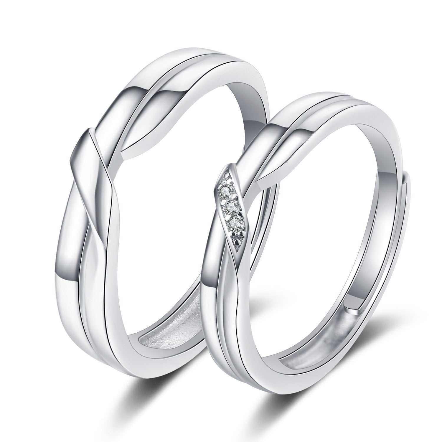 Peris Gems RI21Y0476 Romantic Heart Rings Collection for Couples | Women&