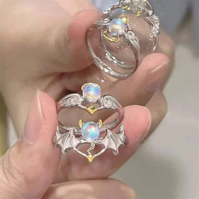 Peris Gems RI22Y0415-1-2 Romantic Heart Rings Collection for Couples | Women&