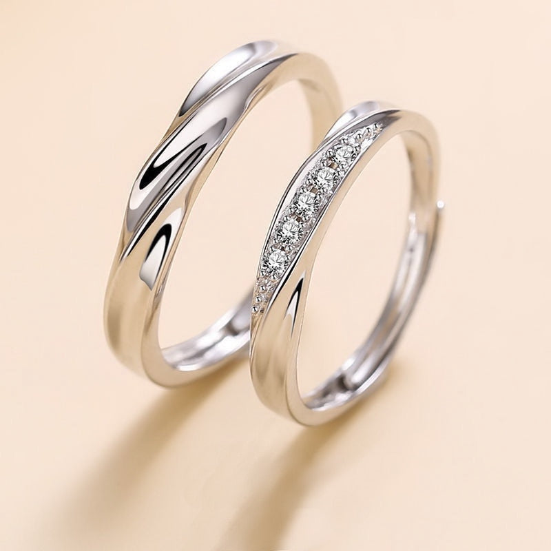 Peris Gems RI22Y0664 Romantic Heart Rings Collection for Couples | Women&