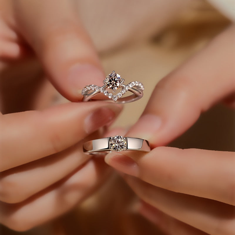 Peris Gems RI22Y0667 Romantic Heart Rings Collection for Couples | Women&