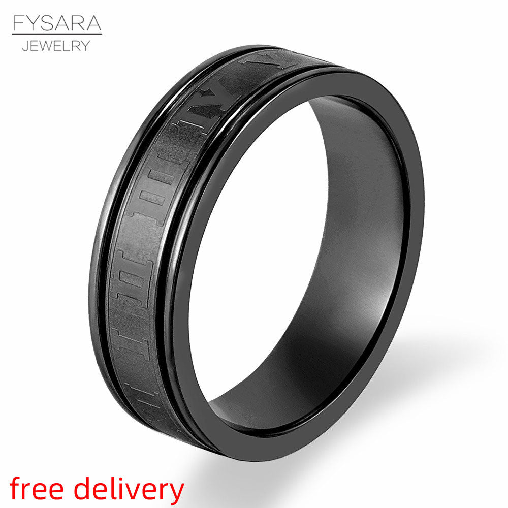 Peris Gems Roman Numeral Steel Rings Unisex | Gold Stainless-Steel Rings SHEIN Amazon Temu