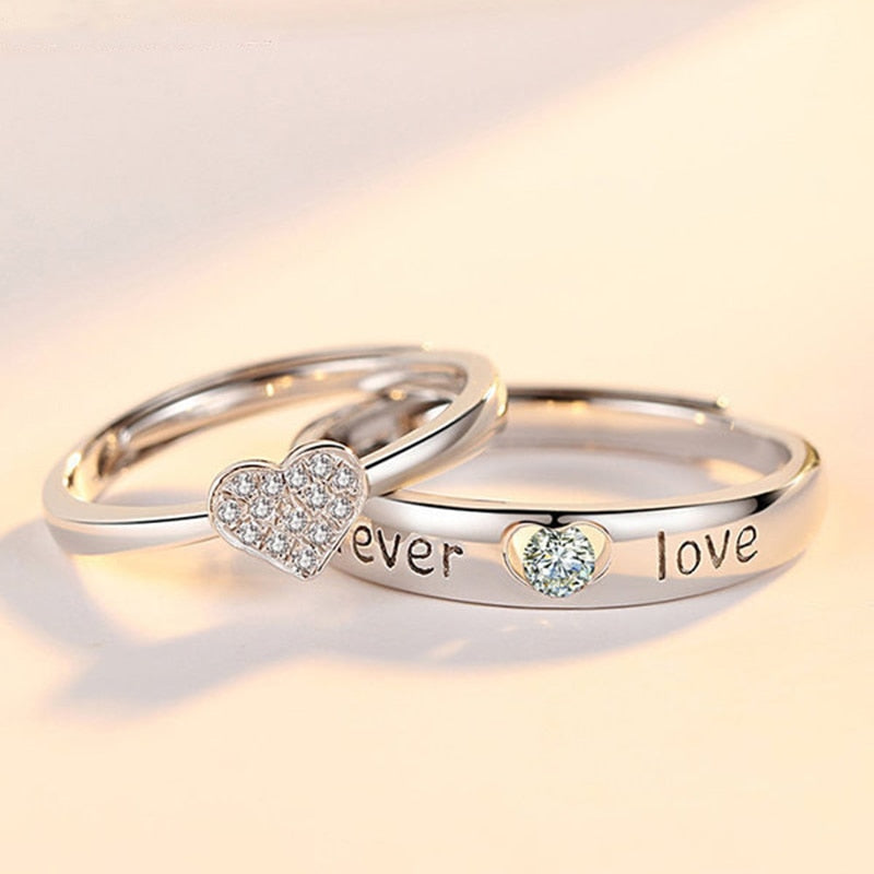 Peris Gems Romantic Heart Rings Collection for Couples | Women&