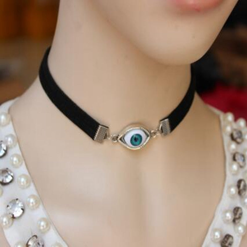 Peris Gems rope Silver Blue Evil Eye Choker Necklace for Women | Protective Necklaces Blue Evil Eye Choker Necklace for Women Protective Necklaces SHEIN Amazon Temu
