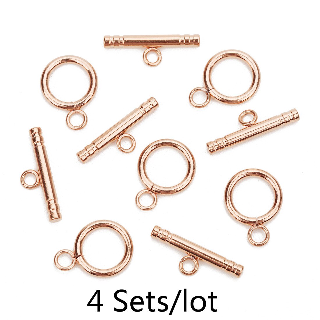 Peris Gems Rose gold 4 sets Irregular Curved OT Toggle Clasps for DIY Jewelry Making SHEIN Amazon Temu