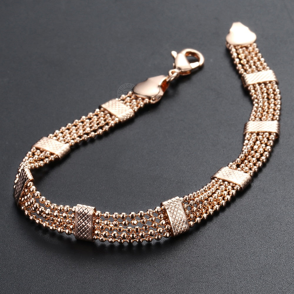 Peris Gems Rose Gold 8mm Beaded Bracelet for Women | Layered Bracelet SHEIN Amazon Temu