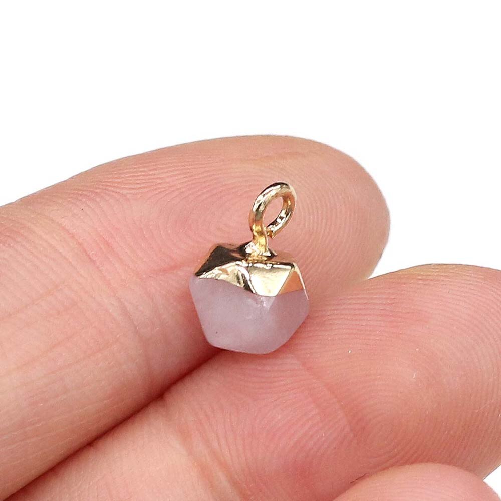 Peris Gems Rose Quartz Lapiz Lazuli 2pc Opal Pendant Charms for DIY Jewelry Making SHEIN Amazon Temu