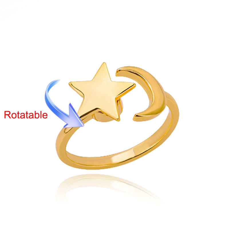 Peris Gems Rotating Four Clover Rings for Women | Gold Silver Diamond Rings SHEIN Amazon Temu