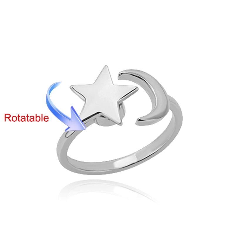 Peris Gems Rotating Four Clover Rings for Women | Gold Silver Diamond Rings SHEIN Amazon Temu