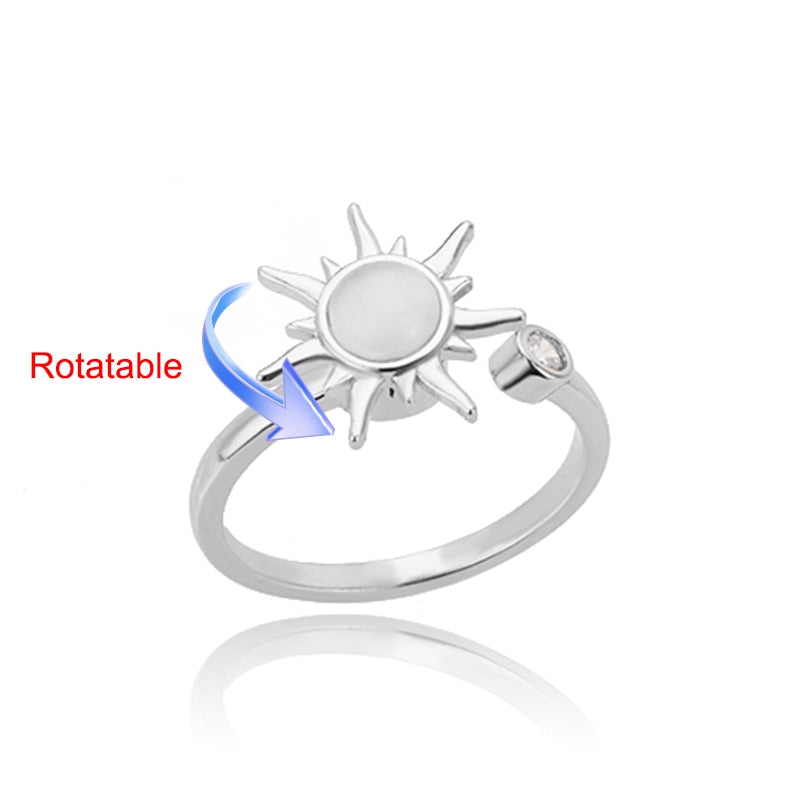 Peris Gems Rotating Four Clover Rings for Women | Gold Silver Diamond Rings SHEIN Amazon Temu