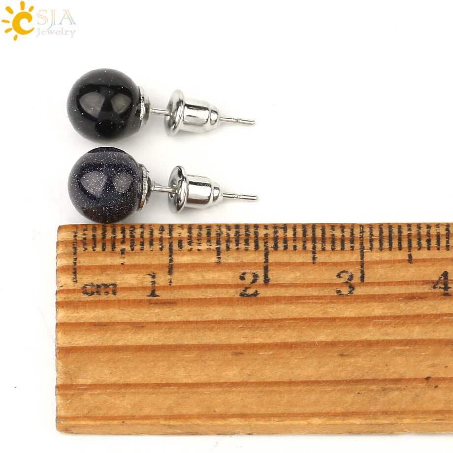 Peris Gems Round 8mm Natural Quartz Stud Earrings for Women SHEIN Amazon Temu