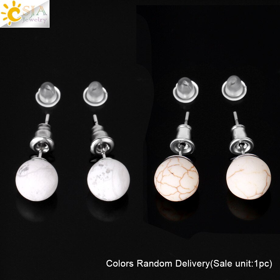 Peris Gems Round 8mm Natural Quartz Stud Earrings for Women SHEIN Amazon Temu
