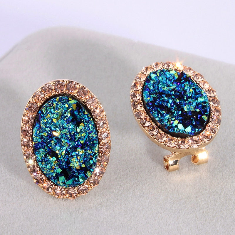 Peris Gems Round Gold Diamond Earrings for Women | Gold Stud Earrings SHEIN Amazon Temu