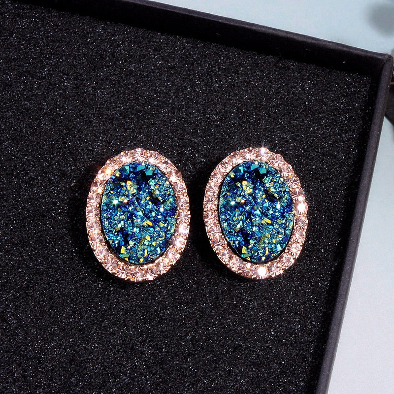 Peris Gems Round Gold Diamond Earrings for Women | Gold Stud Earrings SHEIN Amazon Temu