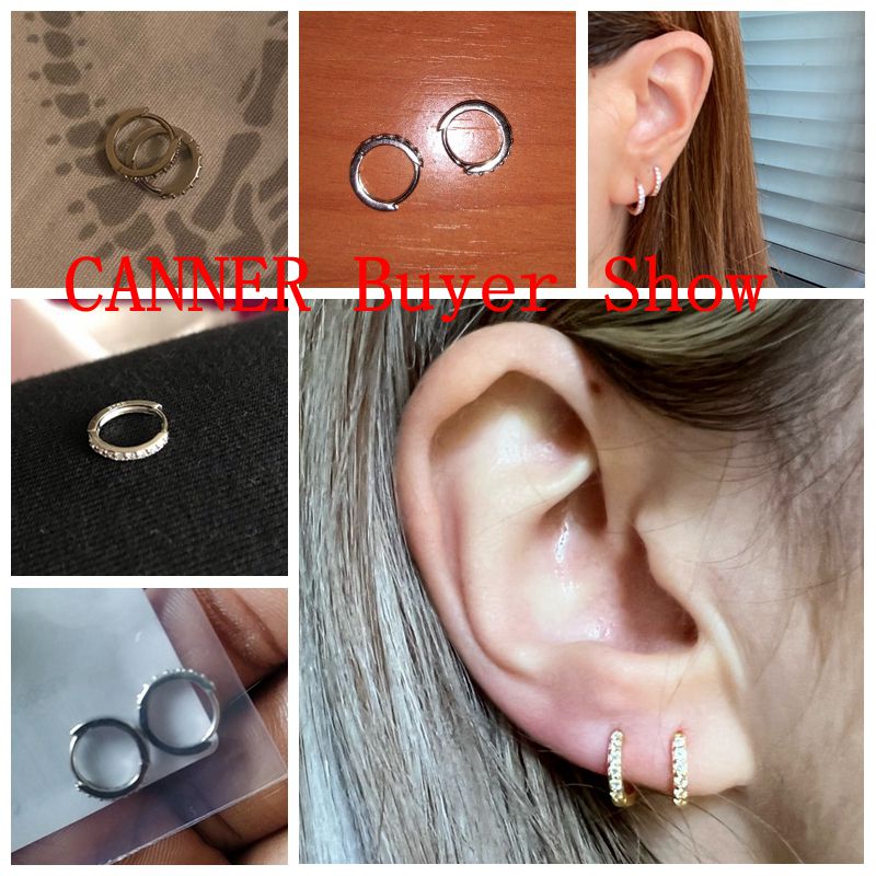 Peris Gems Round Micro Inlay Gold Hoop Earrings for Women | Silver Gold Diamond Earrings for Women SHEIN Amazon Temu
