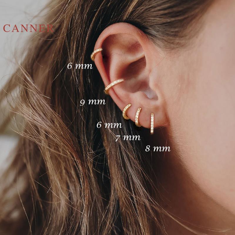 Peris Gems Round Micro Inlay Gold Hoop Earrings for Women | Silver Gold Diamond Earrings for Women SHEIN Amazon Temu