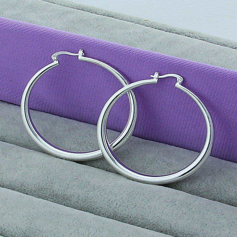 Peris Gems Round Sterling Silver Hoop Earrings Collection for Women SHEIN Amazon Temu