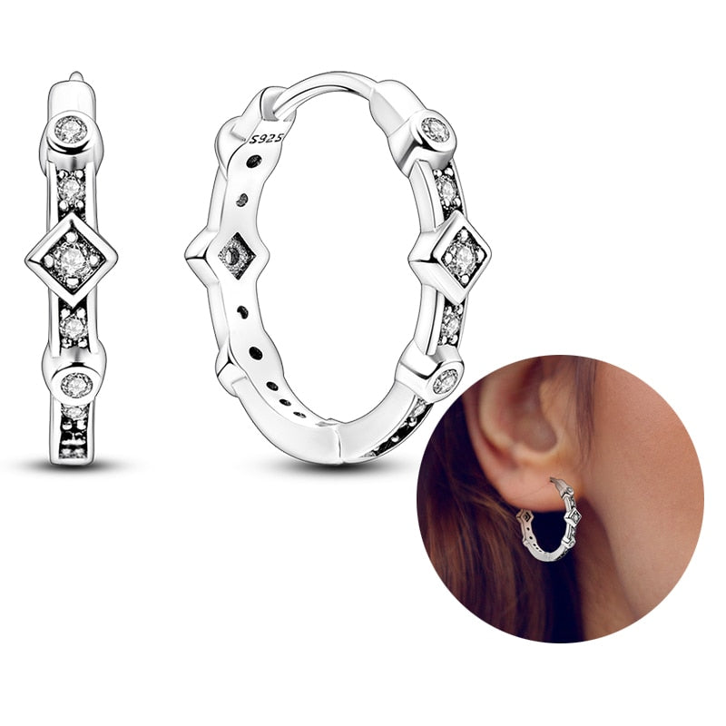 Peris Gems Round Zirconia Pave Earrings for Women | 925 Sterling Silver Dangle Earrings Round Zirconia Pave Earrings for Women | 925 Sterling Silver SHEIN Amazon Temu