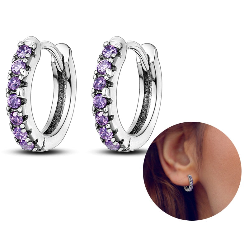 Peris Gems Round Zirconia Pave Earrings for Women | 925 Sterling Silver Dangle Earrings Round Zirconia Pave Earrings for Women | 925 Sterling Silver SHEIN Amazon Temu