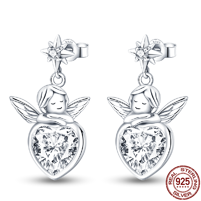 Peris Gems Round Zirconia Pave Earrings for Women | 925 Sterling Silver Dangle Earrings Round Zirconia Pave Earrings for Women | 925 Sterling Silver SHEIN Amazon Temu