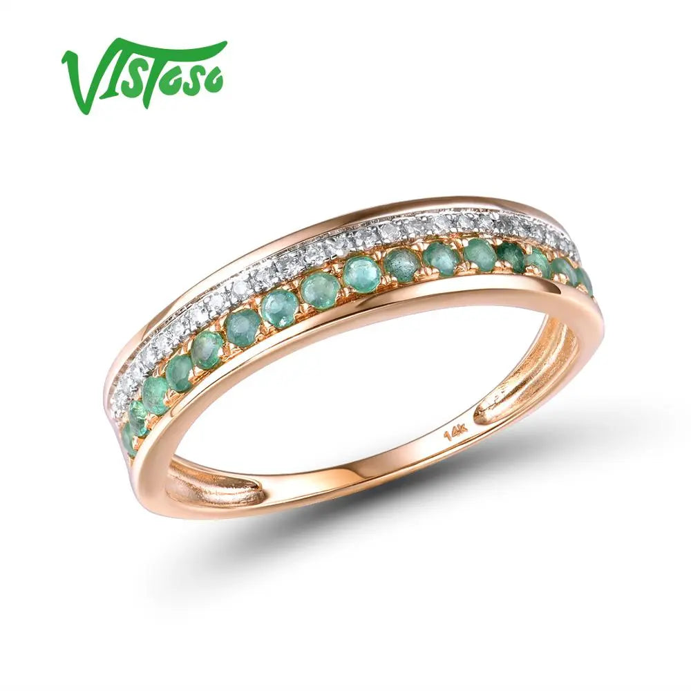 Peris Gems Ruby Sapphire Double Row Diamond Rose Gold Anniversary Rings SHEIN Amazon Temu