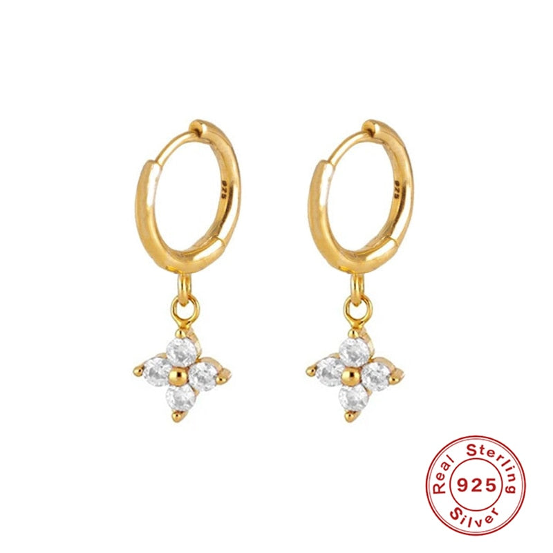 Peris Gems S Gold Diamond Stud Turquoise Hoop Earrings for Women | Sterling Silver Gold Earrings SHEIN Amazon Temu