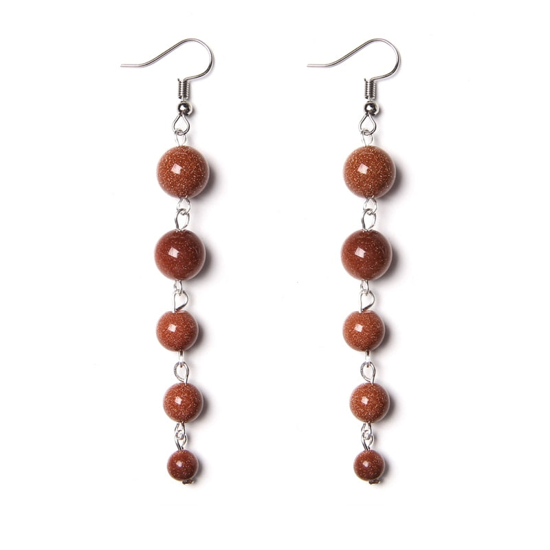 Peris Gems Sandstone Rainbow 7 Chakra Stone Tassel Earrings for Women SHEIN Amazon Temu