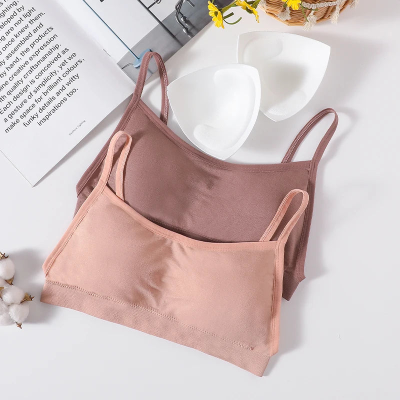 Peris Gems Seamless Tube Top Bra Backless Non-Wire Underwear Sexy Lingerie Women&