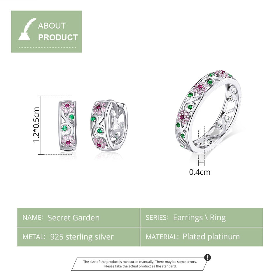 Peris Gems Secret Garden Pink Diamond Rings for Women | Sterling Silver SHEIN Amazon Temu