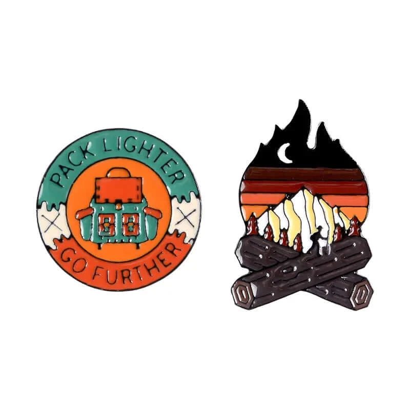 Peris Gems Set 2 Adventure Travel Lover Theme Lapel Pin Badges Unisex SHEIN Amazon Temu