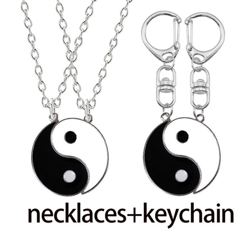 Peris Gems Set A Yin & Yang Alloy Two Petal Necklaces - Harmony Healing Necklaces SHEIN Amazon Temu