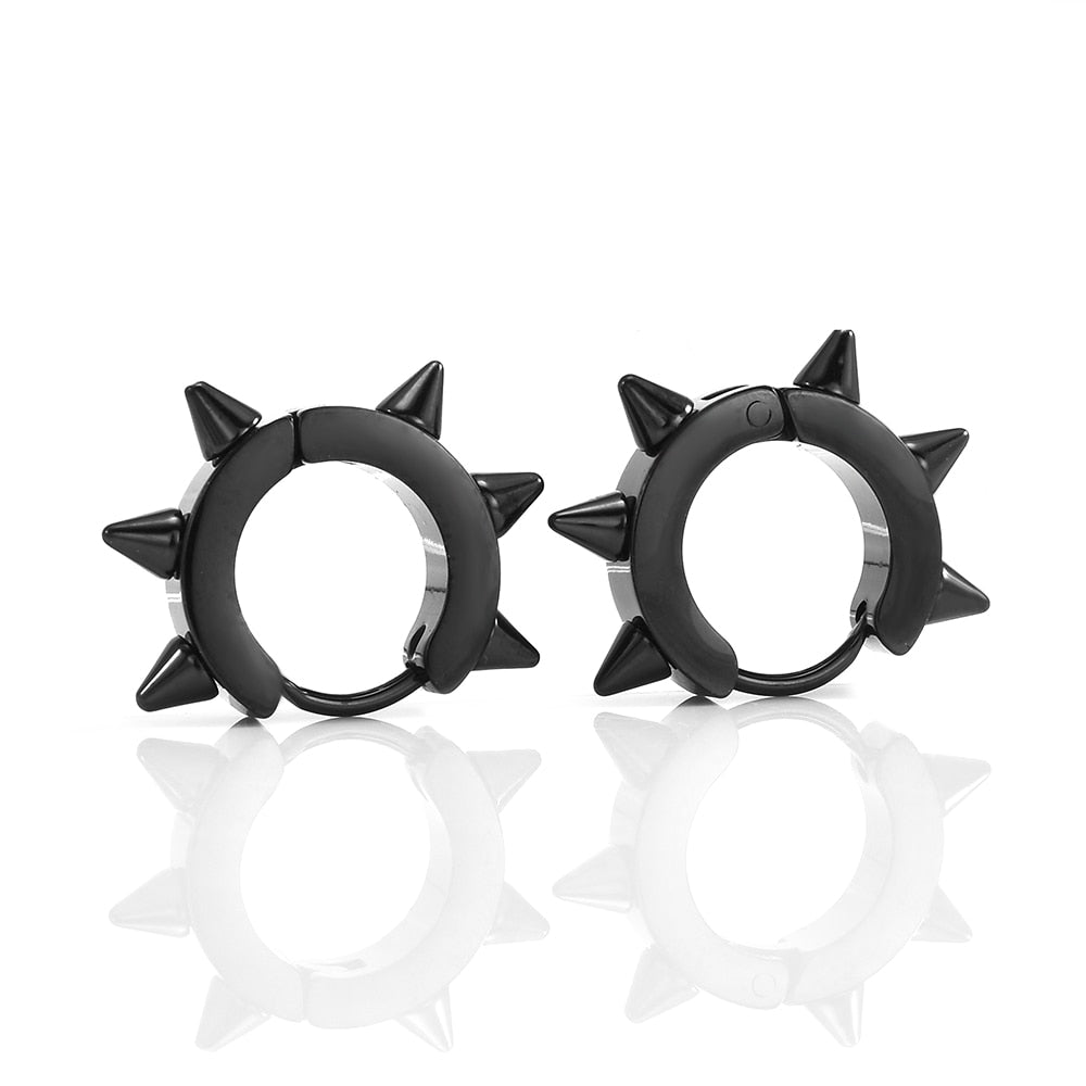 Peris Gems SF413 Gothic Punk Spike Rivet Stud Earrings Unisex SHEIN Amazon Temu