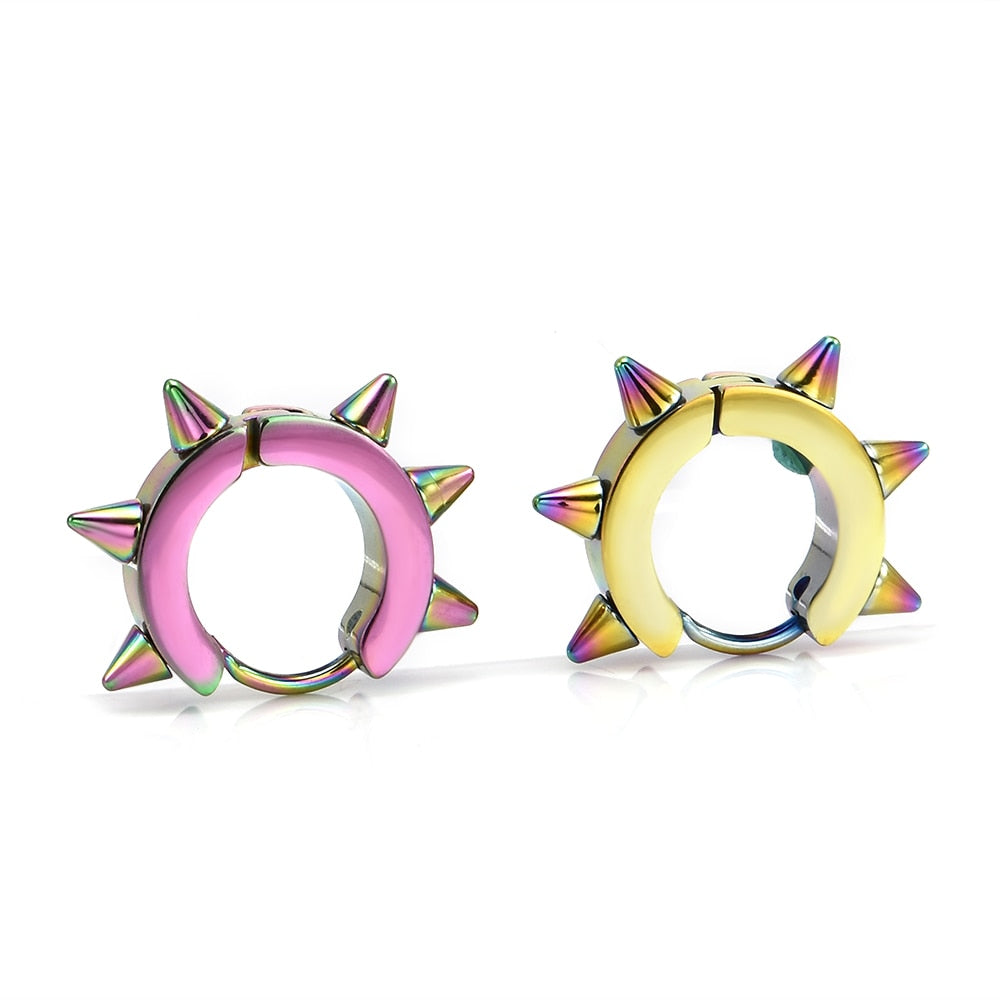 Peris Gems SF414 Gothic Punk Spike Rivet Stud Earrings Unisex SHEIN Amazon Temu