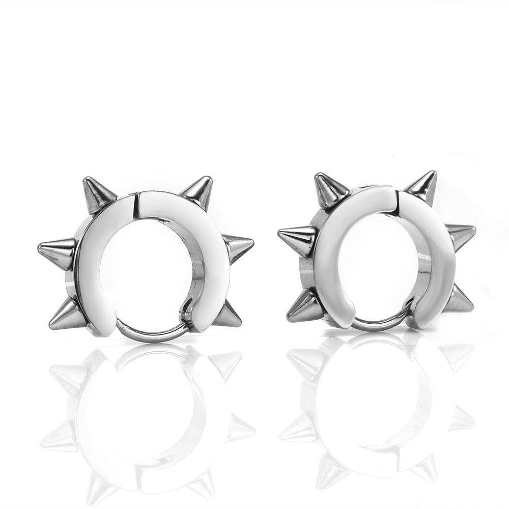 Peris Gems SF415 Gothic Punk Spike Rivet Stud Earrings Unisex SHEIN Amazon Temu