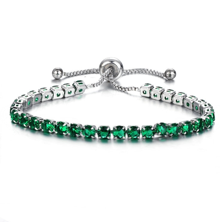 Peris Gems Sgreen Gold Diamond Tennis Bracelets for Women | Iced Out Chain Bracelets SHEIN Amazon Temu