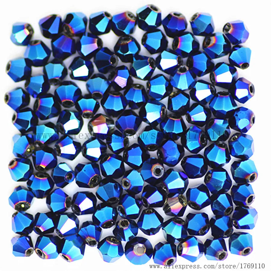 Peris Gems shining blue Glass Bead 100pc Loose Spacer Stones for DIY Jewelry SHEIN Amazon Temu